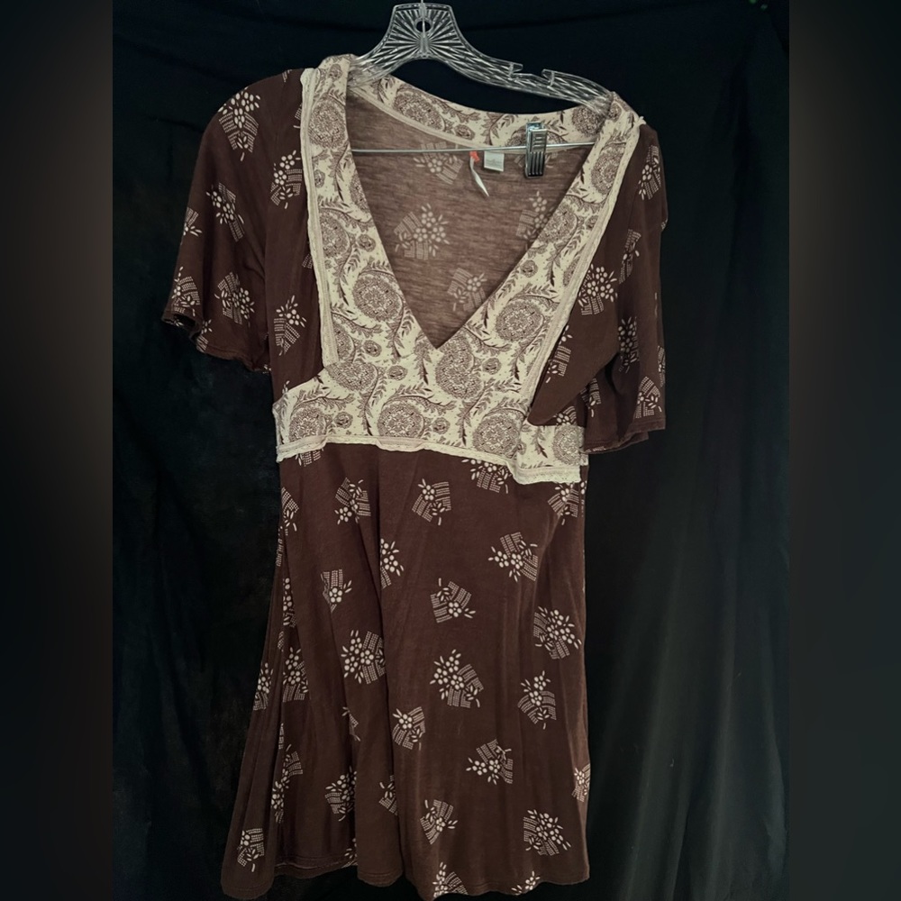 Brown RiccRae blouse from Anthropologie